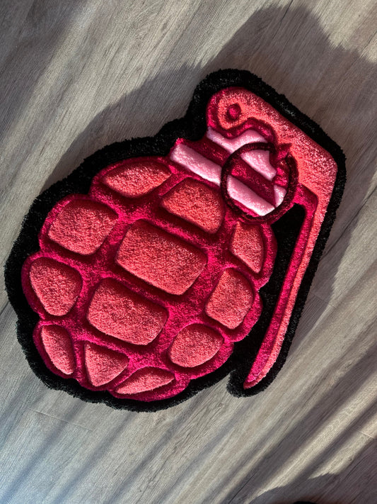 Pink Grenade Rug