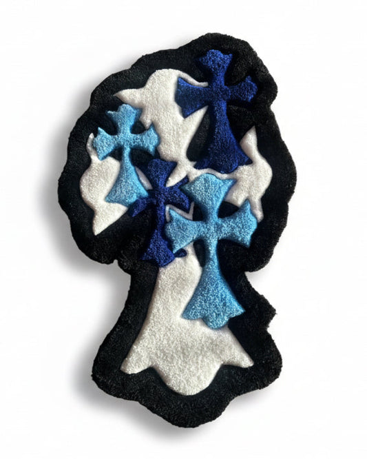 Blue Cross Rug