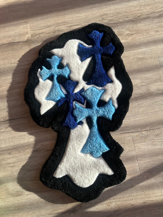 Blue Cross Rug