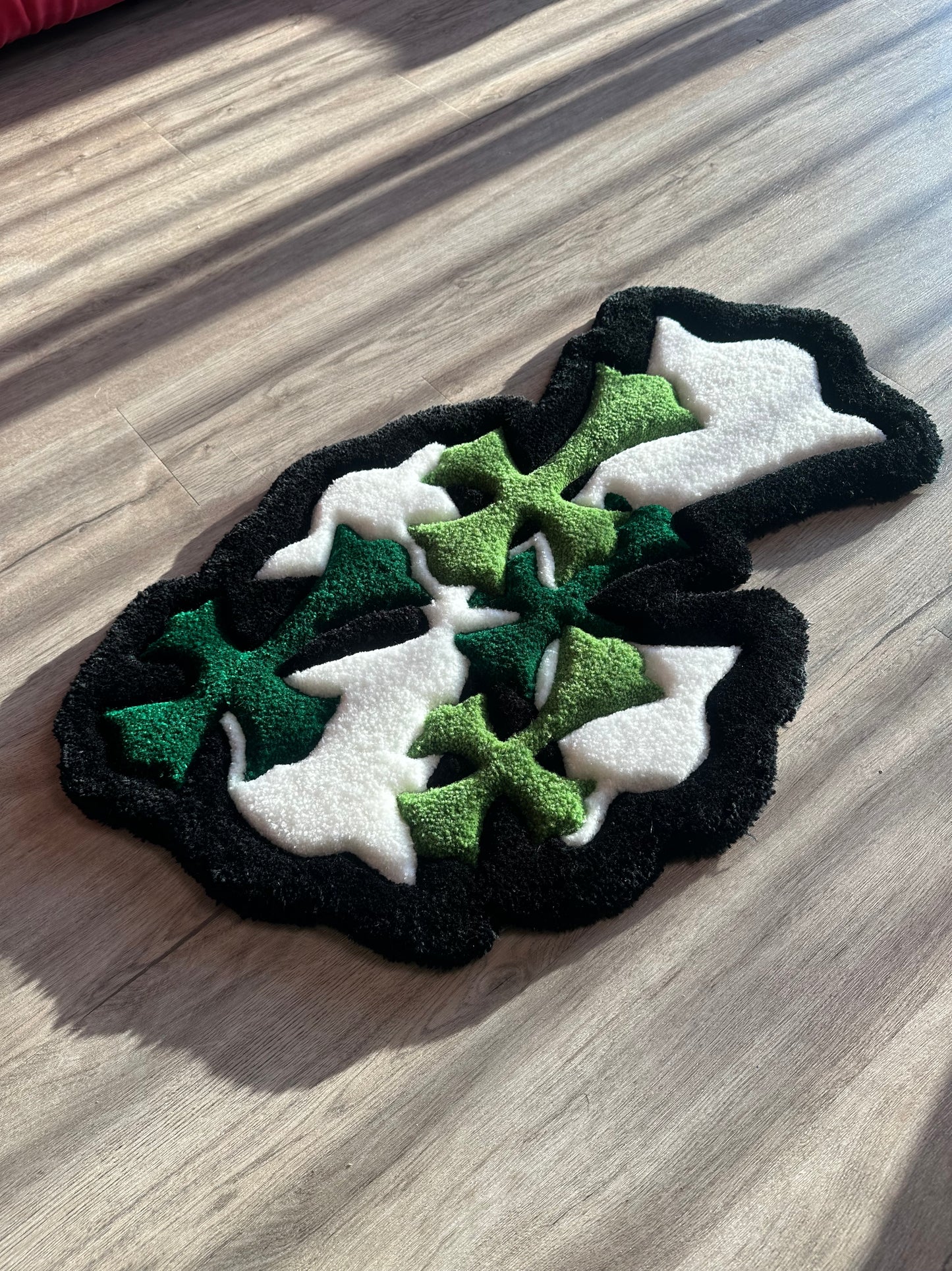 Green Cross Rug