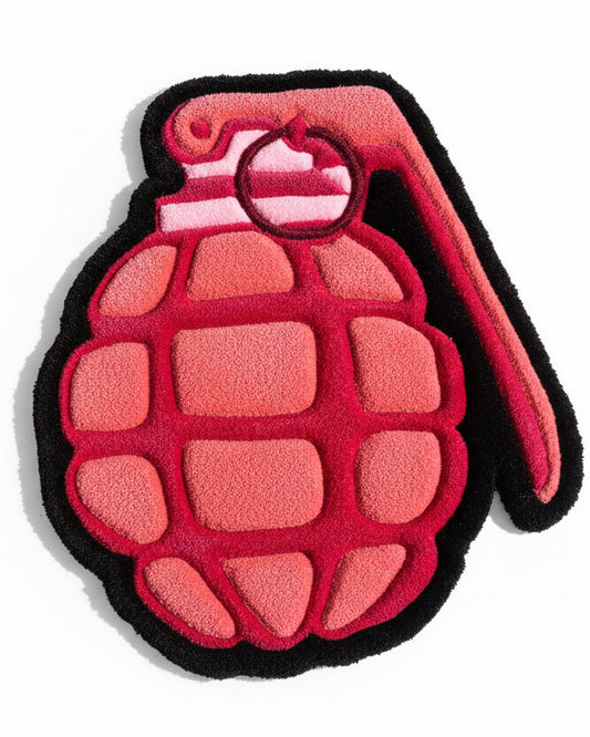 Pink Grenade Rug