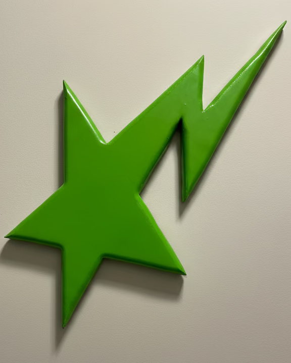 Green Star Wall Art